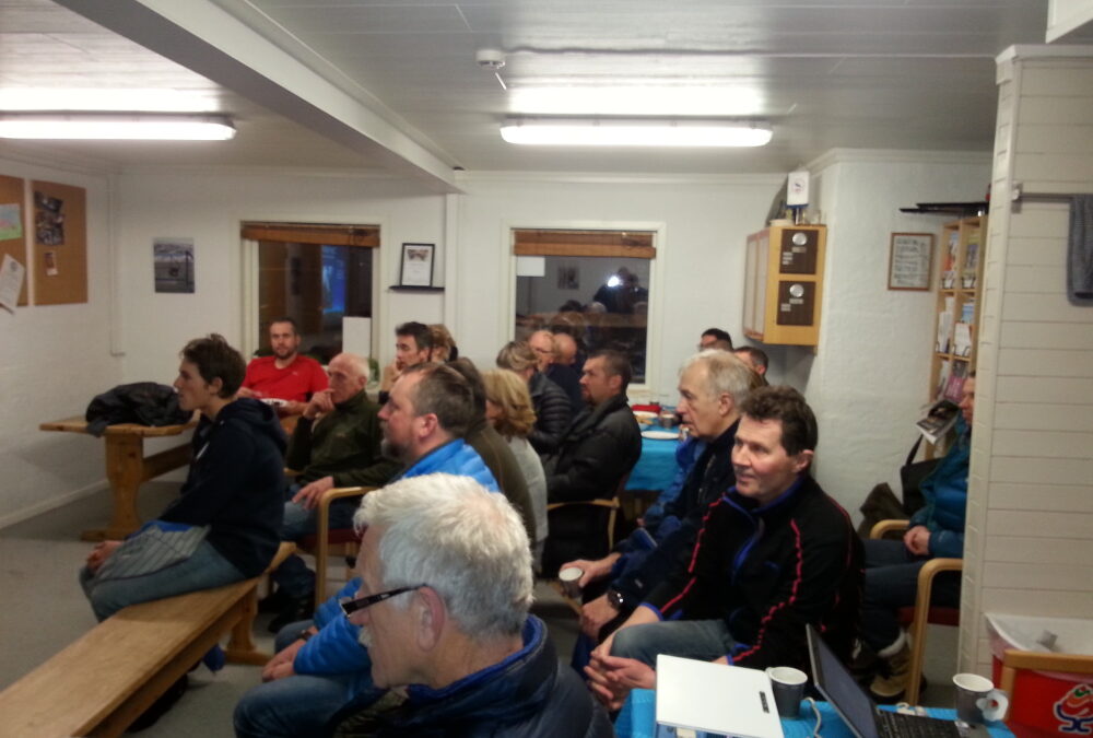 Trivelig bergenser på besøk hos Fuglehundgruppa